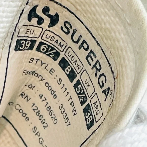 SUPERGA • 2790 COTU Mini Lettering Platform Sneakers, 8 - Picture 10 of 16